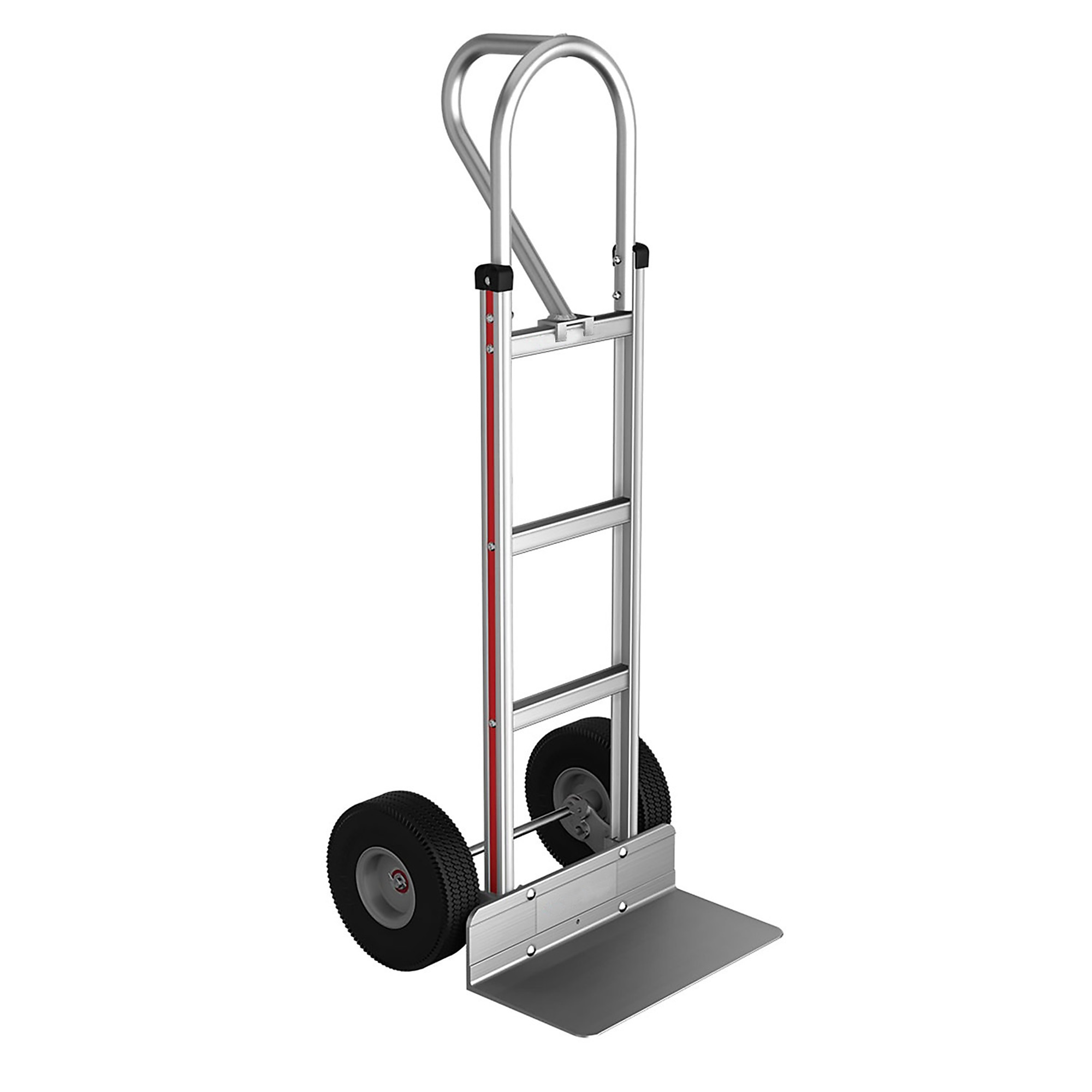 SNAP-LOC E-Track Single Wood Dolly Strap Tie-Down Anchor Kit with 2-Inch x 16-Foot Ratchet 4,400 lb E-Track Aluminum Hand Truck 10x3.5 Microcellular Tires P-Handle 500-pounds, Model# SLVMHMK15AG2C
